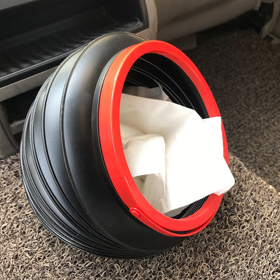 Foldable car dustbin