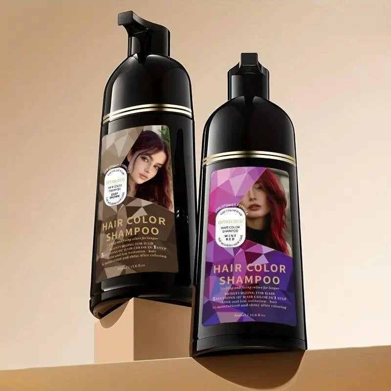 [3-in-1 Hair Color Shampoo] Amococo 3-in-1 Hair Color Shampoo