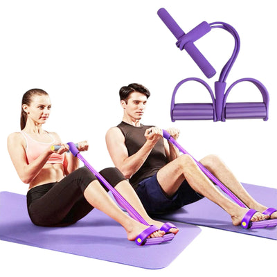 Rubber Pull Tummy Trimmer Abs Exerciser (Random Colours)