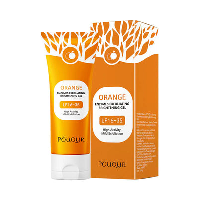 Orange Exfoliating Gel Scrub Gentle and Effective Scrub for Radiant Skin, Moisturizing Purifying Exfoliating Gel with Orange Enzymes, Deep Cleanses