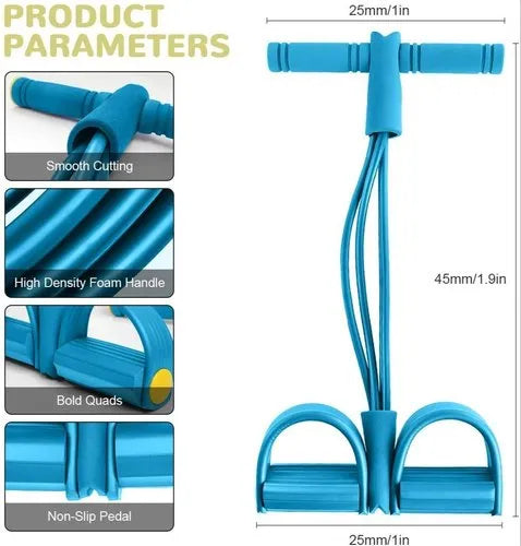 Rubber Pull Tummy Trimmer Abs Exerciser (Random Colours)