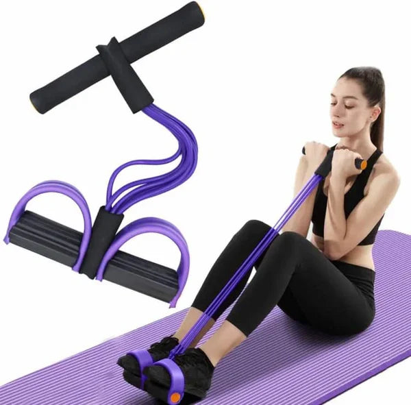 Rubber Pull Tummy Trimmer Abs Exerciser (Random Colours)