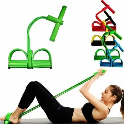 Rubber Pull Tummy Trimmer Abs Exerciser (Random Colours)