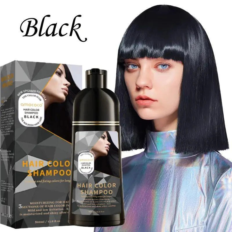 [3-in-1 Hair Color Shampoo] Amococo 3-in-1 Hair Color Shampoo